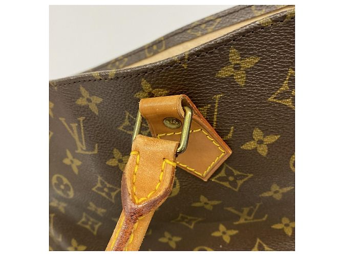 Borsa Tote Louis Vuitton Monogram Sac Plat Marrone - vista 9