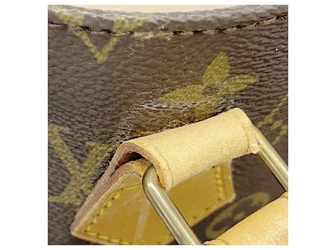 Louis Vuitton Monogram Sac Plat Tote Bag M51140 Brown Castaño - vista 10