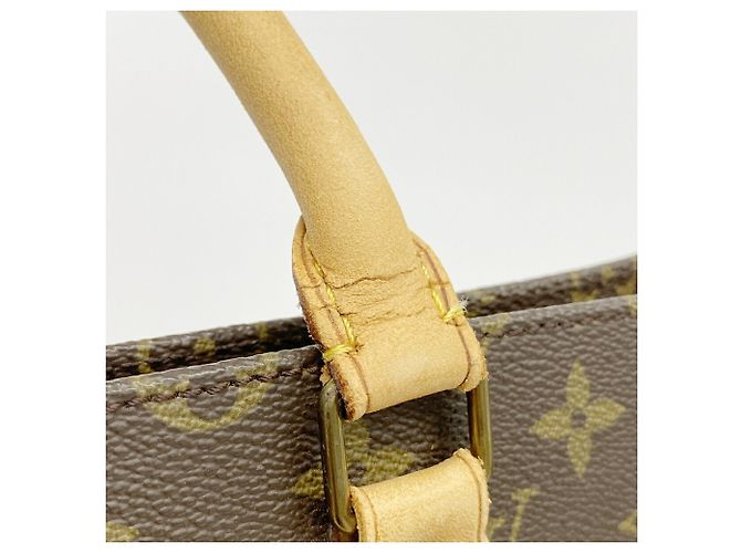 Louis Vuitton Monogram Sac Plat Tote Bag M51140 Brown Castaño - vista 11