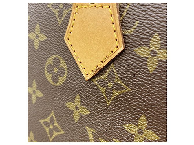 Louis Vuitton Monogram Sac Plat Tote Bag M51140 Brown Castaño - vista 12