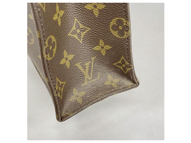 Louis Vuitton Monogram Sac Plat Tote Bag M51140 Brown Castaño - vista 16