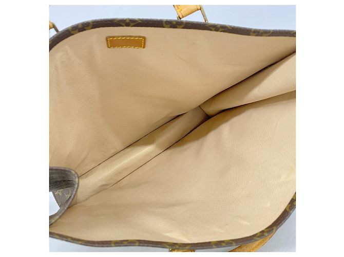 Louis Vuitton Monogram Sac Plat Tote Bag M51140 Brown Castaño - vista 4