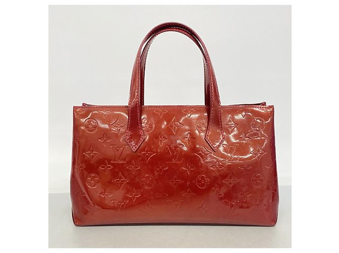 Borsa Louis Vuitton Vernis Wilshire PM Rosso - vista 11