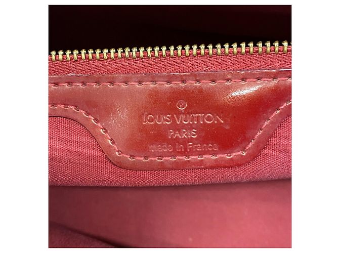 Borsa Louis Vuitton Vernis Wilshire PM Rosso - vista 5