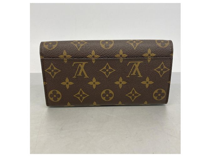 Louis Vuitton Monogram Portefeuille Sarah Long Wallet M60531 Marrone - vista 11
