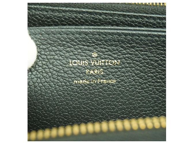 Louis Vuitton Monogram Empreinte Bicolor Zippy Wallet Black Beige - view 4