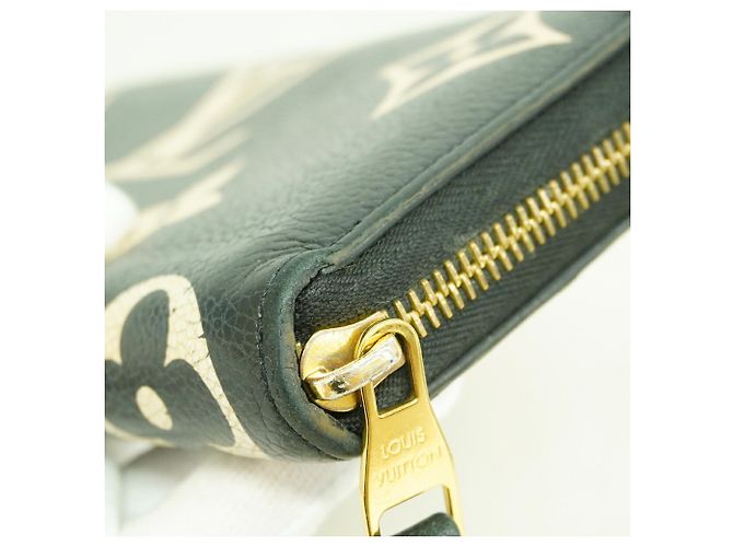 Louis Vuitton Monogram Empreinte Bicolor Zippy Wallet Black Beige - view 5