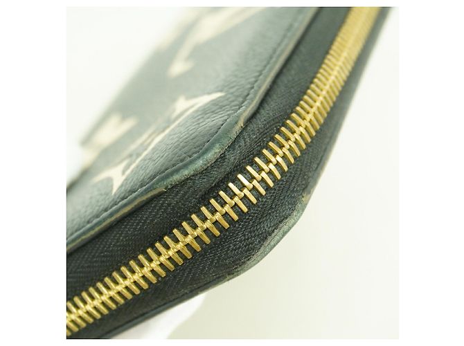 Louis Vuitton Monogram Empreinte Bicolor Zippy Wallet Black Beige - view 6