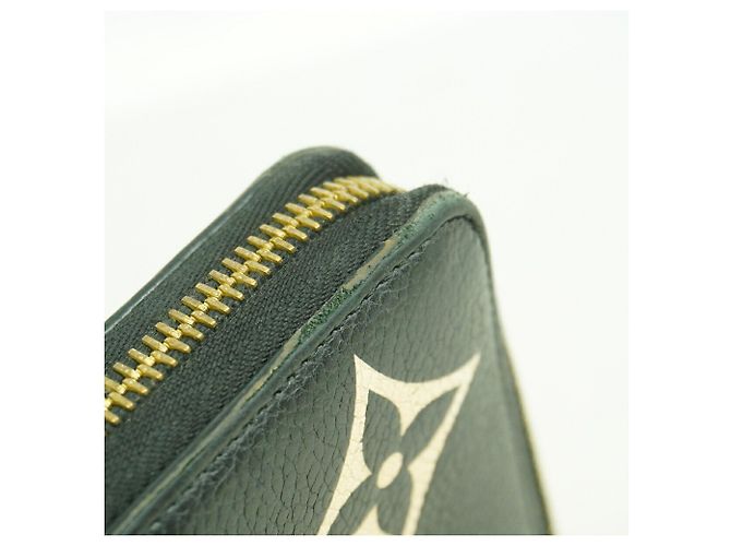 Louis Vuitton Monogram Empreinte Bicolor Zippy Wallet Black Beige - view 8