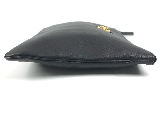 Borsa a pochette in pelle Versace Medusa Logo Nero - vista 4