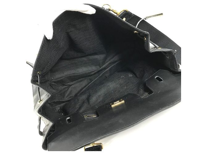 Versace Vintage Medusa Logo Handtasche Schwarz - Ansicht 13