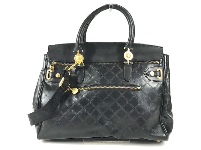 Versace Vintage Medusa Logo Handtasche Schwarz - Ansicht 2