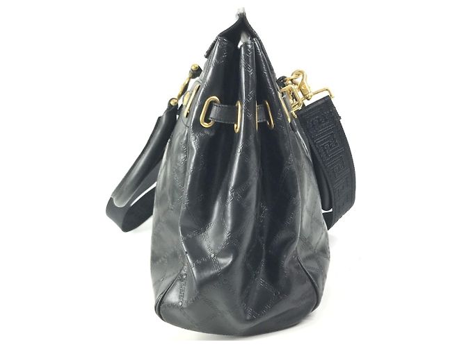 Versace Vintage Medusa Logo Handtasche Schwarz - Ansicht 4
