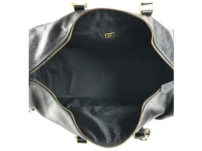 Versace Vintage Boston Bag mit Sunburst-Logo Schwarz - Ansicht 18