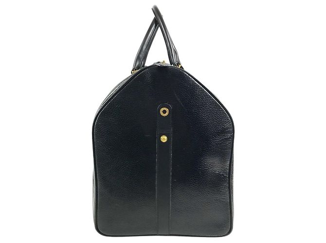 Versace Vintage Boston Bag mit Sunburst-Logo Schwarz - Ansicht 4