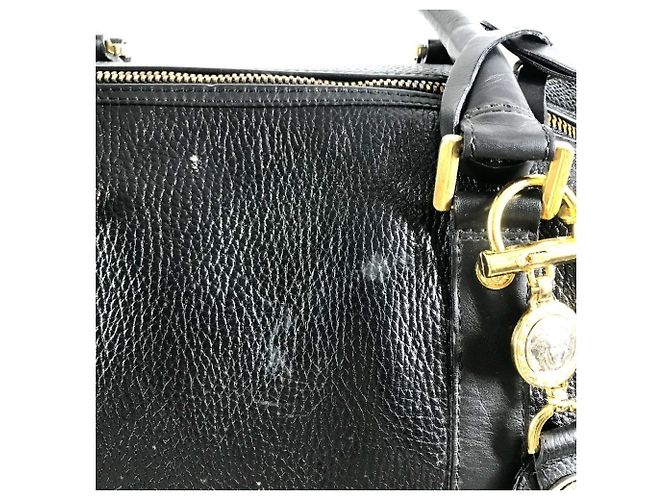 Versace Vintage Boston Bag mit Sunburst-Logo Schwarz - Ansicht 6