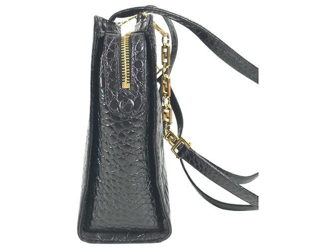 Borsa Tote Versace Big Medusa Logo Greca Nero - vista 2