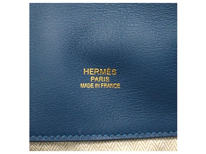 Hermès Borsa Hermes Kelly Relax 50 Grizzly Blu - vista 5