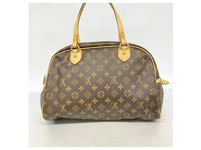 Borsa Tote Louis Vuitton Monogram Montorgueil GM Marrone - vista 11