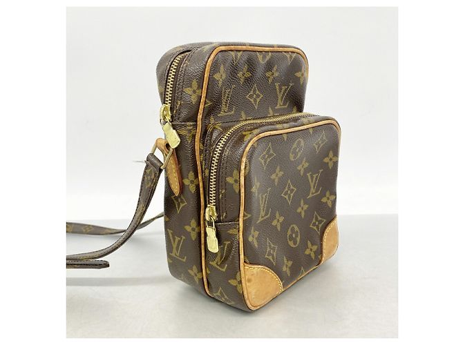 Bolso de hombro Louis Vuitton Monogram Amazon Castaño - vista 2