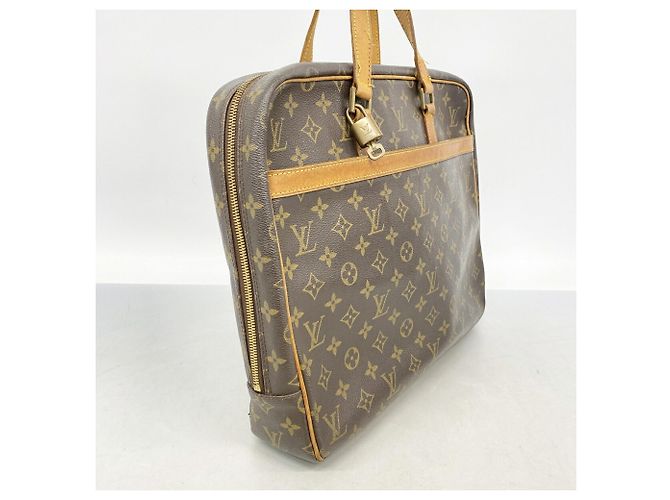 Bolsa Louis Vuitton Monogram Portedocument Pegase M53343 Marrom - vista 2