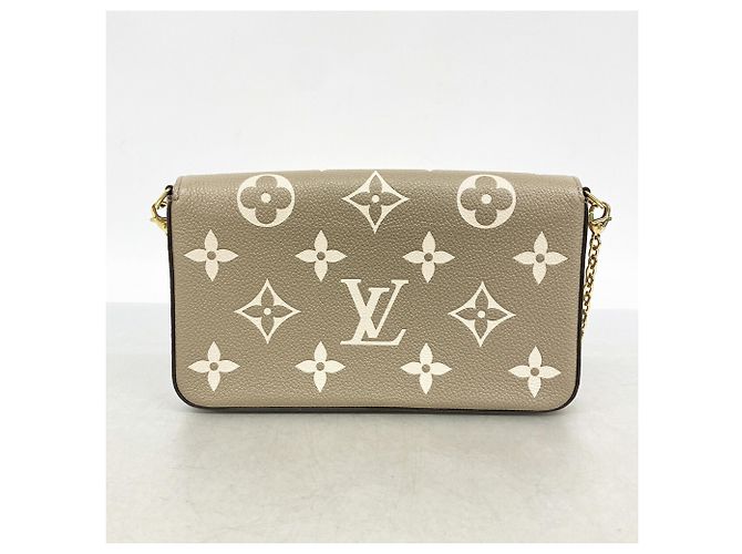Pochette Félicie Louis Vuitton Monogram Empreinte Pochette Felicie Grigio Crudo - vista 10