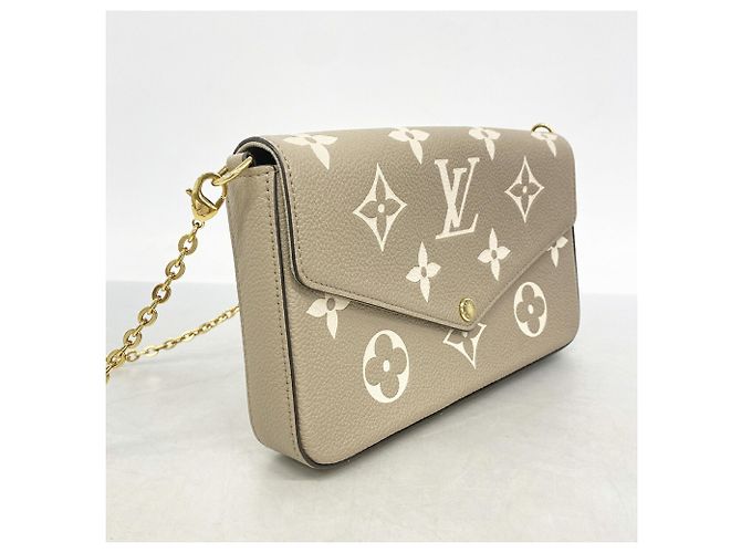 Pochette Félicie Louis Vuitton Monogram Empreinte Pochette Felicie Grigio Crudo - vista 2