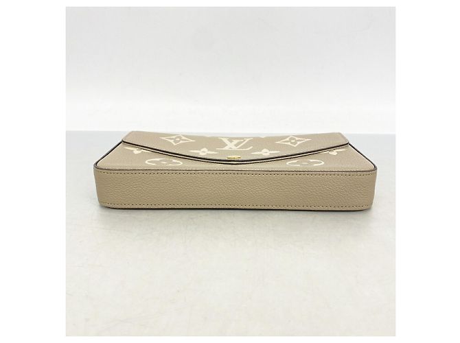 Pochette Félicie Louis Vuitton Monogram Empreinte Pochette Felicie Grigio Crudo - vista 3