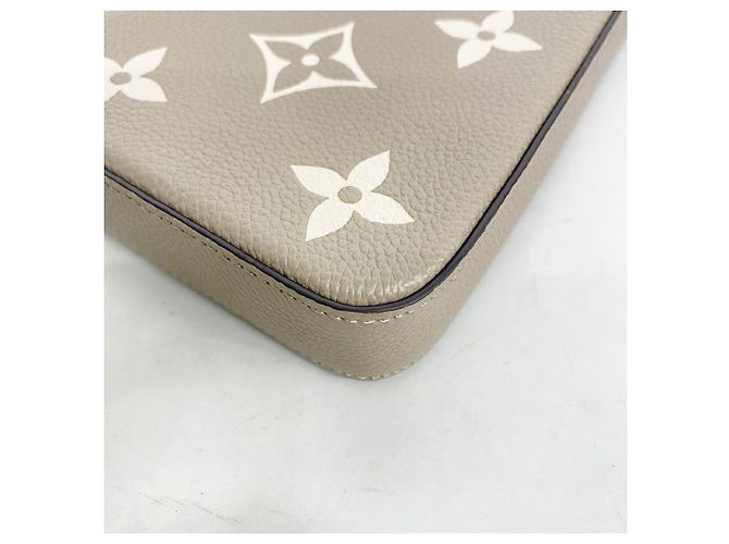 Pochette Félicie Louis Vuitton Monogram Empreinte Pochette Felicie Grigio Crudo - vista 6