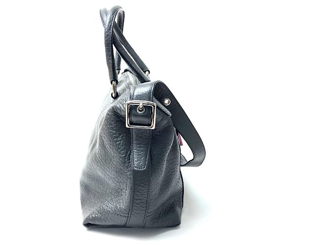 COACH Legacy Textured Satchel Tasche Anthrazitgrau - Ansicht 4