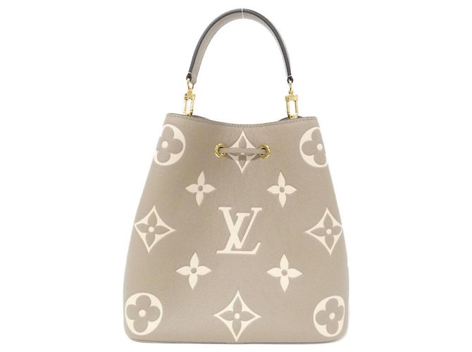 Néonoé Borsa a tracolla Louis Vuitton Bicolor Monogram Empreinte Neo Noe MM M45555 Grigio Crudo - vista 2