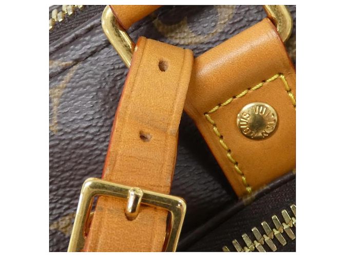 Borsa Boston Louis Vuitton Monogram Archive Keepall Cargo 25 Marrone - vista 6