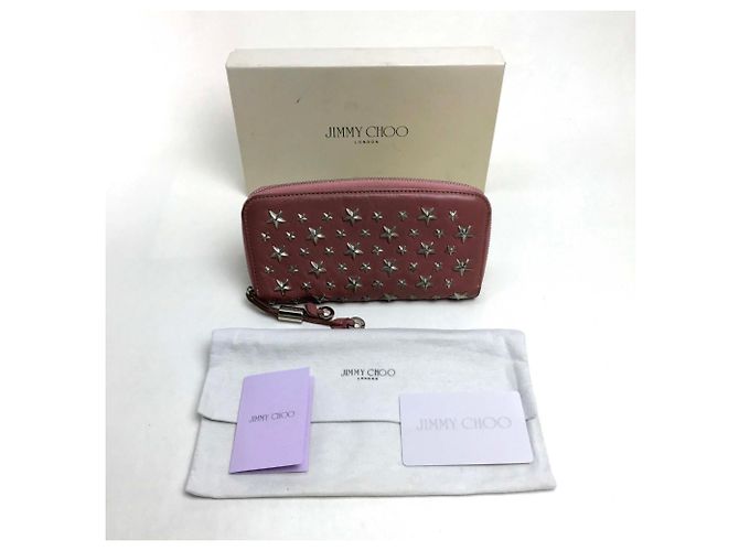 Jimmy Choo Star Stud Round Zip Long Wallet Pink - Ansicht 10