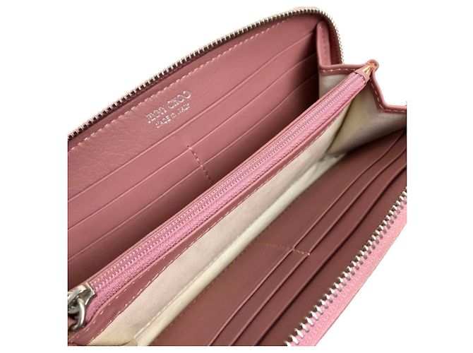 Jimmy Choo Star Stud Round Zip Long Wallet Pink - Ansicht 6