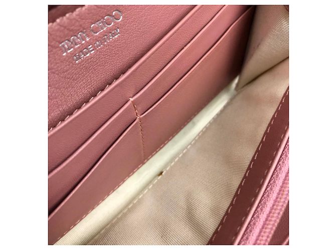 Jimmy Choo Star Stud Round Zip Long Wallet Pink - Ansicht 7
