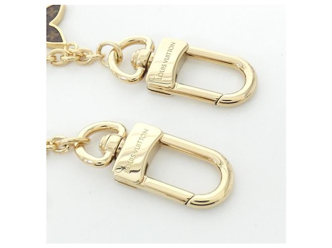 Louis Vuitton Accessoire-Kettenanhänger Braun Schwarz Golden - Ansicht 3