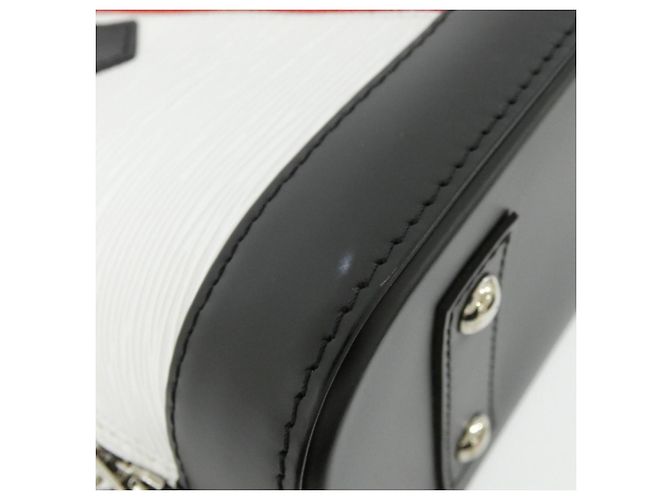 Borsa Louis Vuitton Epi Stripes Alma BB Bianco - vista 3
