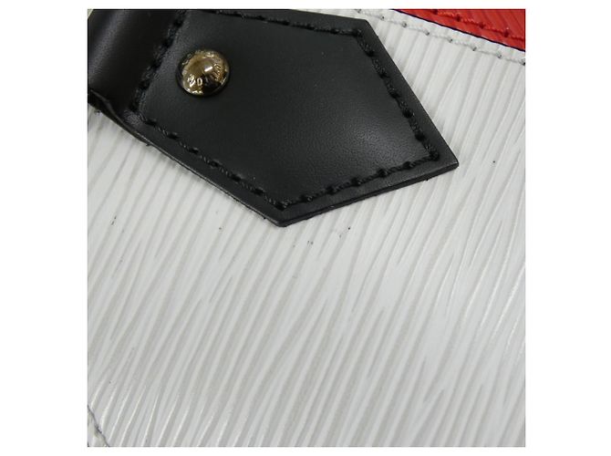Borsa Louis Vuitton Epi Stripes Alma BB Bianco - vista 4