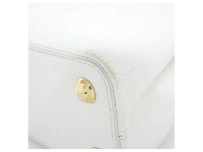 Borsa Louis Vuitton Capucines BB Bianco - vista 3