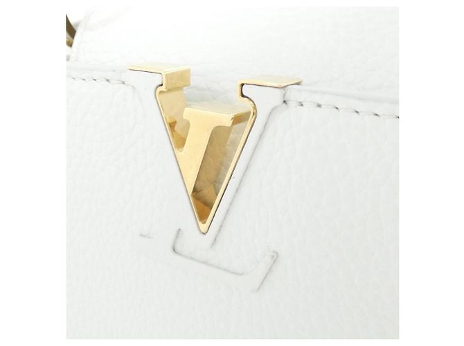 Borsa Louis Vuitton Capucines BB Bianco - vista 4