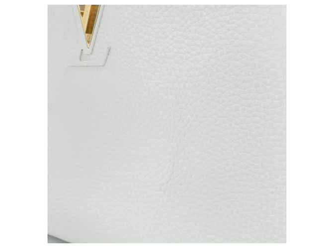 Borsa Louis Vuitton Capucines BB Bianco - vista 6