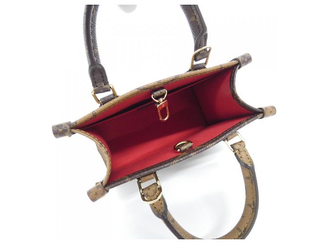 Louis Vuitton Monogram Giant OnTheGo BB Handtasche Braun - Ansicht 6