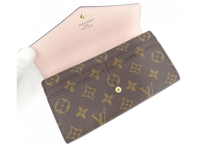 Louis Vuitton Monogram Portefeuille Sarah Wallet Braun Pink - Ansicht 3
