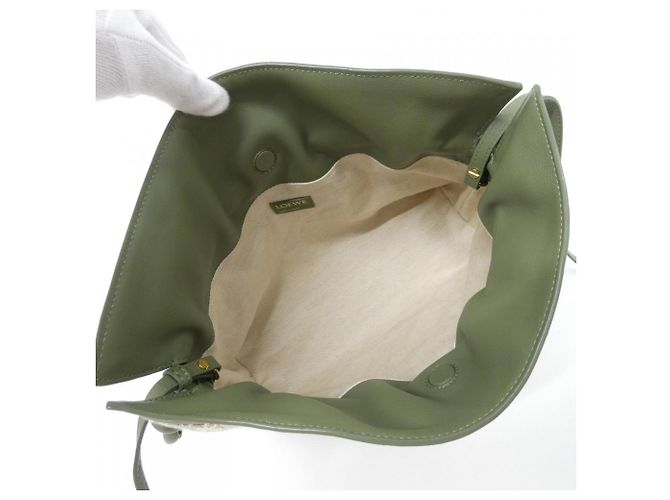 Borsa a pochette Loewe Flamenco Verde - vista 5