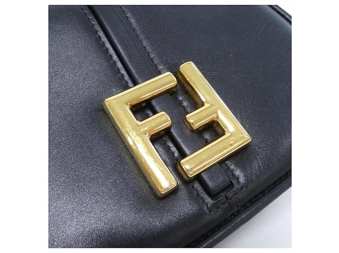 Borsa a tracolla Fendi Camon Small 8BS082 AQ0L Nero - vista 5