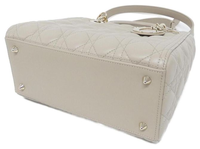 Christian Dior Lady Medium Handtasche Beige - Ansicht 3
