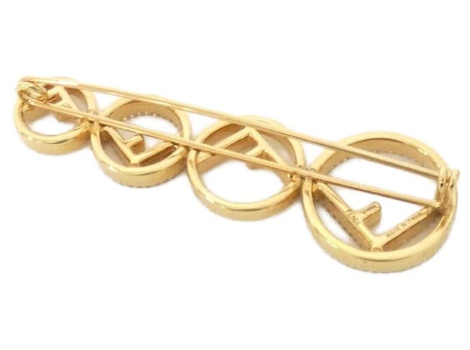 Fendi F IS FENDI Brosche Golden - Ansicht 2