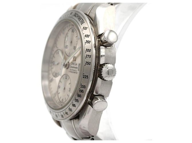 Relógio automático Omega Speedmaster Date 3211.30 em aço inoxidável - vista 3