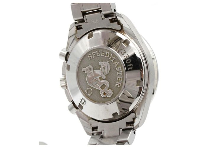 Relógio automático Omega Speedmaster Date 3211.30 em aço inoxidável - vista 5