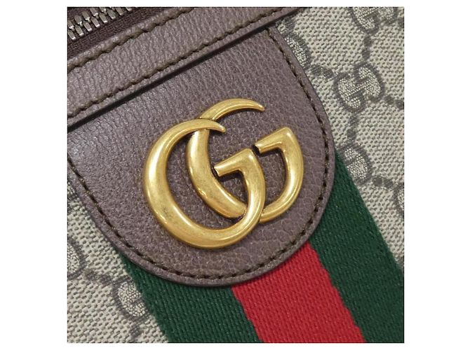 Borsa a tracolla Gucci Ophidia Marrone Beige - vista 5